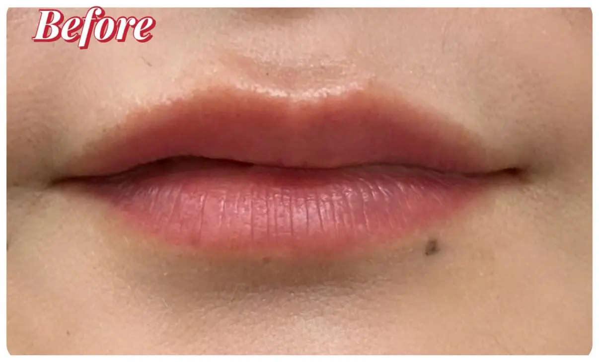 リップアートメイク術前